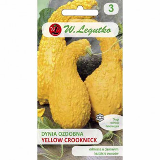 Dovleac decorativ Yellow Croockneck imagine 2