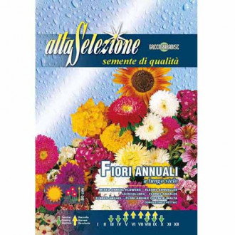Flori anule cu tulpină înaltă, mix multicolor imagine 5