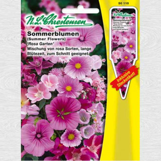 Flori de vară Pink Garden, mix multicolor imagine 6