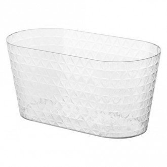 Mască de ghiveci transparentă Diamond Petit box, incolor, 23 cm imagine 3