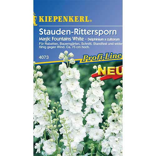 Delphinium (Nemțișor) Magic Fountains White Kiepenkerl imagine 1 articol 86305