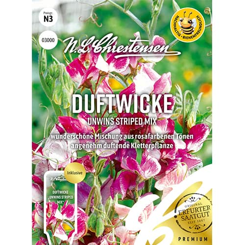 Lathyrus odoratus (Sângele voinicului) Unwins Striped, mix multicolor imagine 1 articol 87809