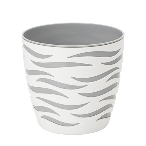 Set de mască și ghiveci Sahara Duo, alb + platină, 23 cm imagine 1 articol 87382