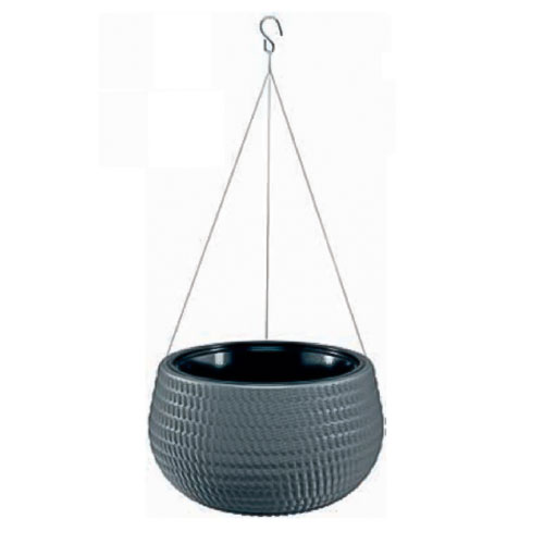 Set de mască și ghiveci suspendat Lina Ball, antracit, 32 cm imagine 1 articol 87368