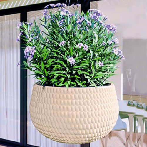 Set de mască și ghiveci suspendat Lina Ball, bej, 32 cm imagine 1 articol 87369