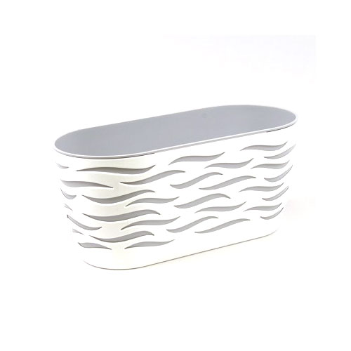 Set de mască și jardinieră Sahara Duo, alb + platină, 35 cm imagine 1 articol 87385