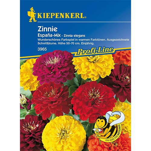 Zinnia (Cârciumăreasă) Espana, mix multicolor imagine 1 articol 77438