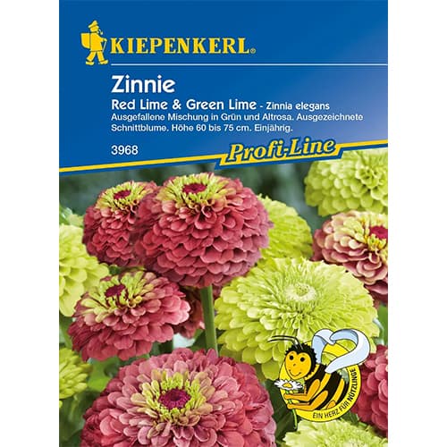 Zinnia (Cârciumăreasă Red & Green Lime imagine 1 articol 77439